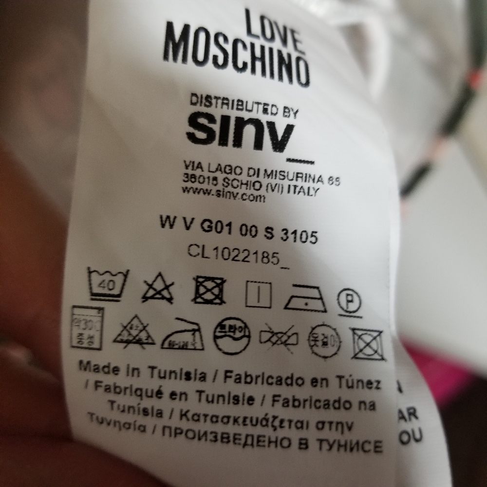 Love Moschino Size 10 Tunic summer Dress new - Picture 12 of 14